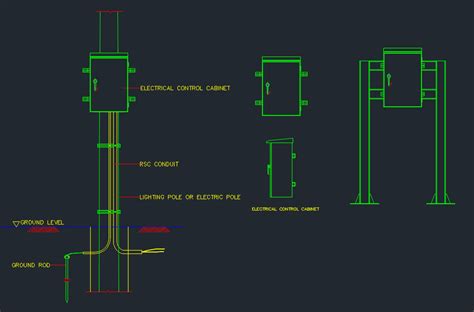 electrical floor box mounting detail cad|electrical cad drawings.